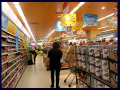 Modern supermarket in King Glory Plaza.